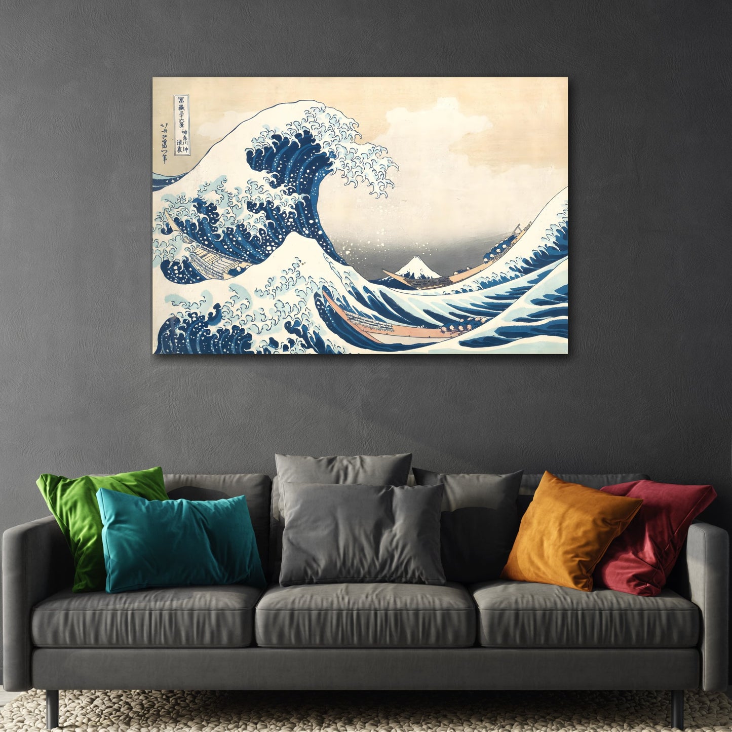 Katsushika Hokusai Great Wave at Kanagawa - Japanese Canvas Wall Art Print