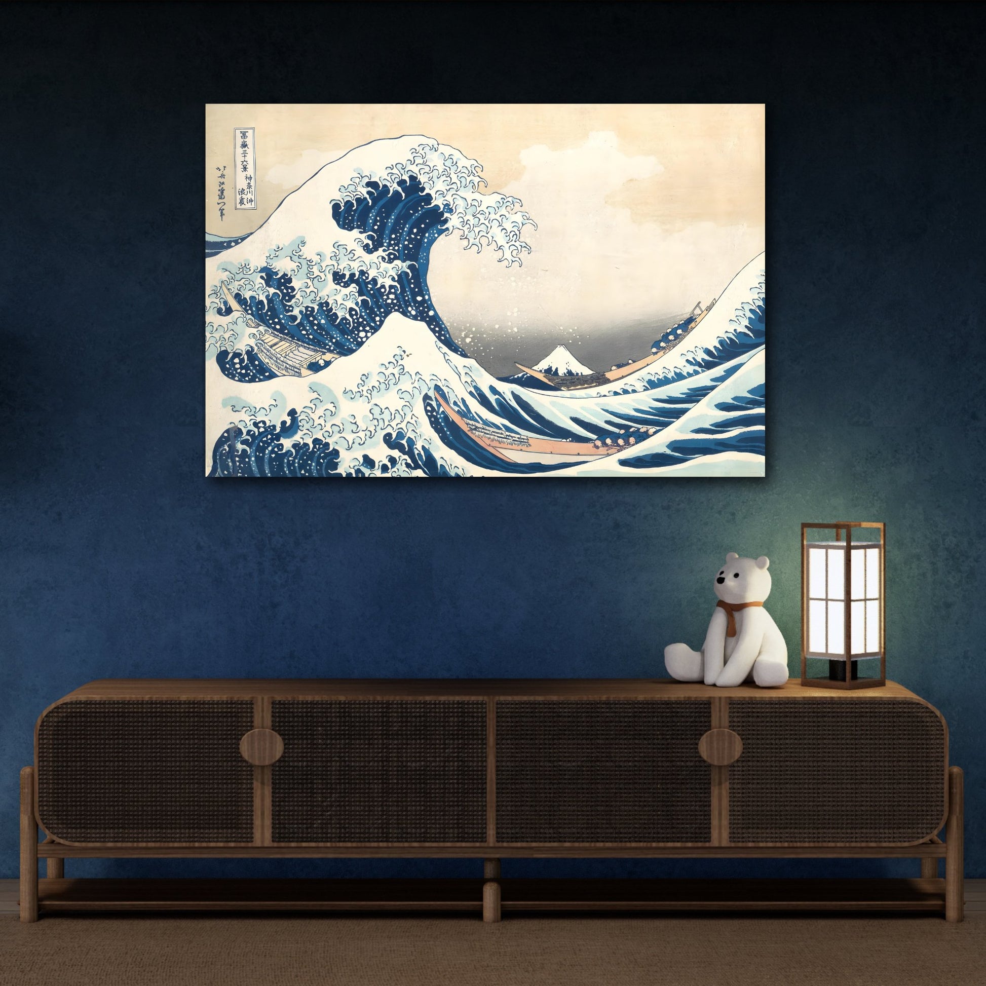 Katsushika Hokusai Great Wave at Kanagawa - Japanese Canvas Wall Art Print