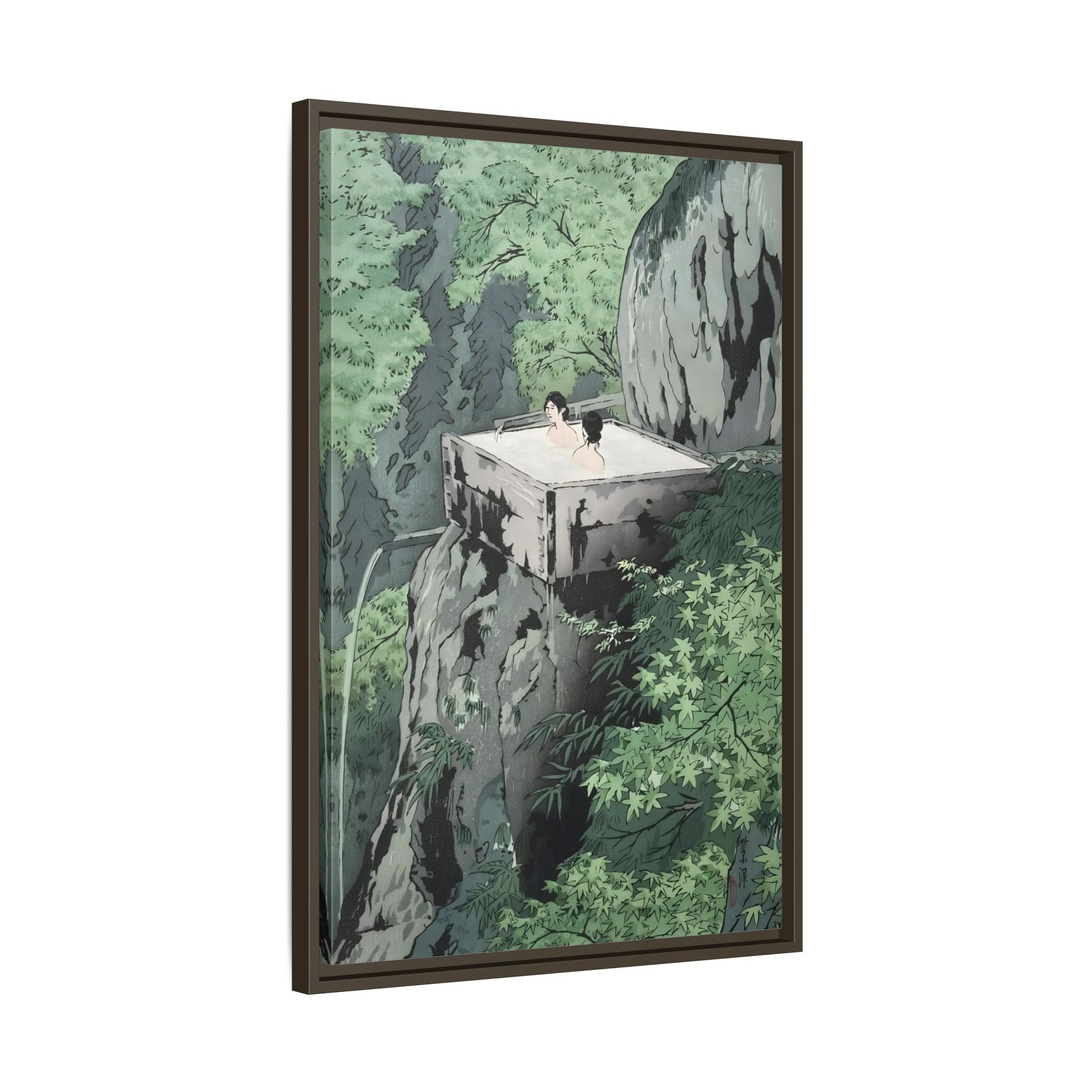 Kawase Hasui Canvas Wall Art Print - Shirahone Hotspring Shinshu