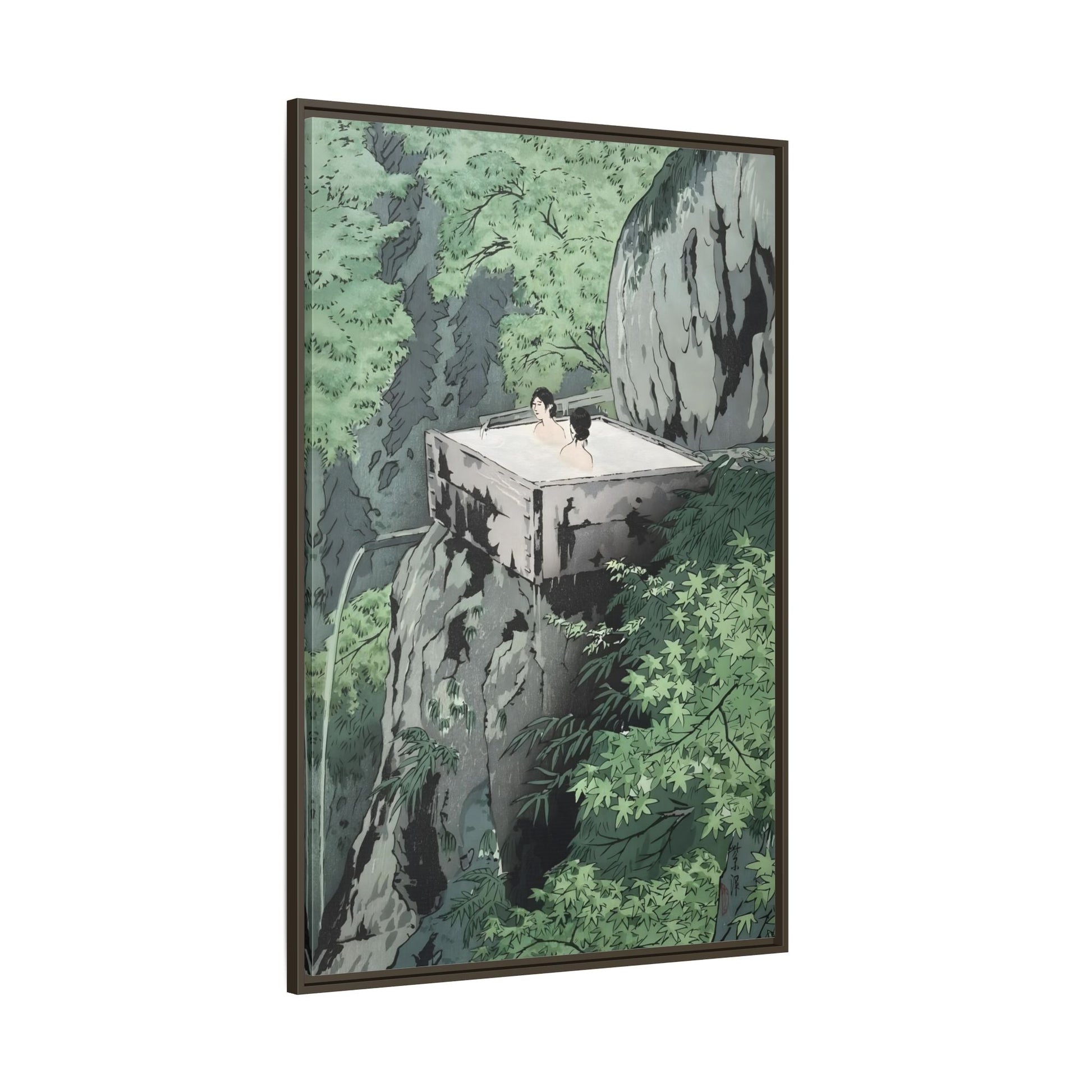 Kawase Hasui Canvas Wall Art Print - Shirahone Hotspring Shinshu