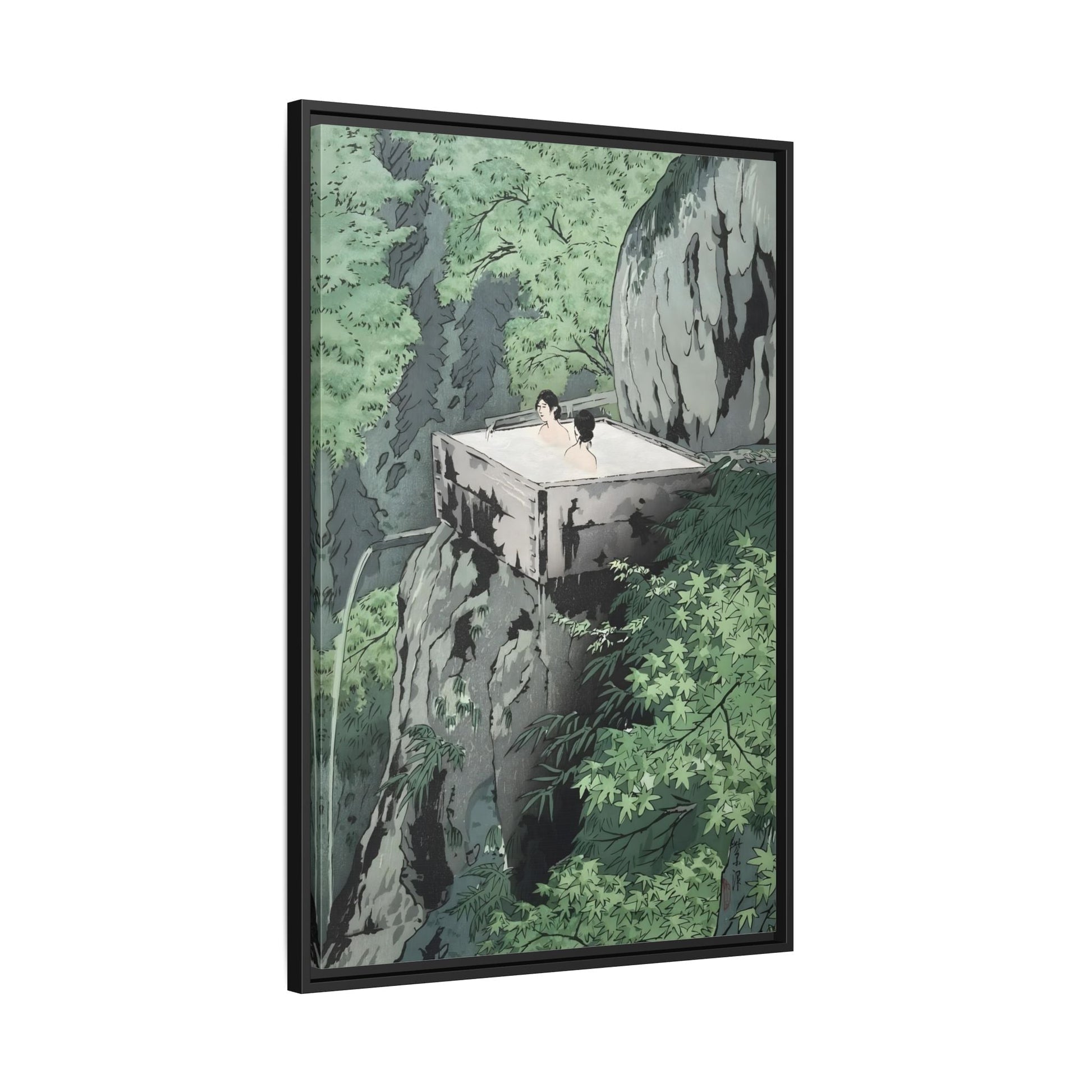 Kawase Hasui Canvas Wall Art Print - Shirahone Hotspring Shinshu