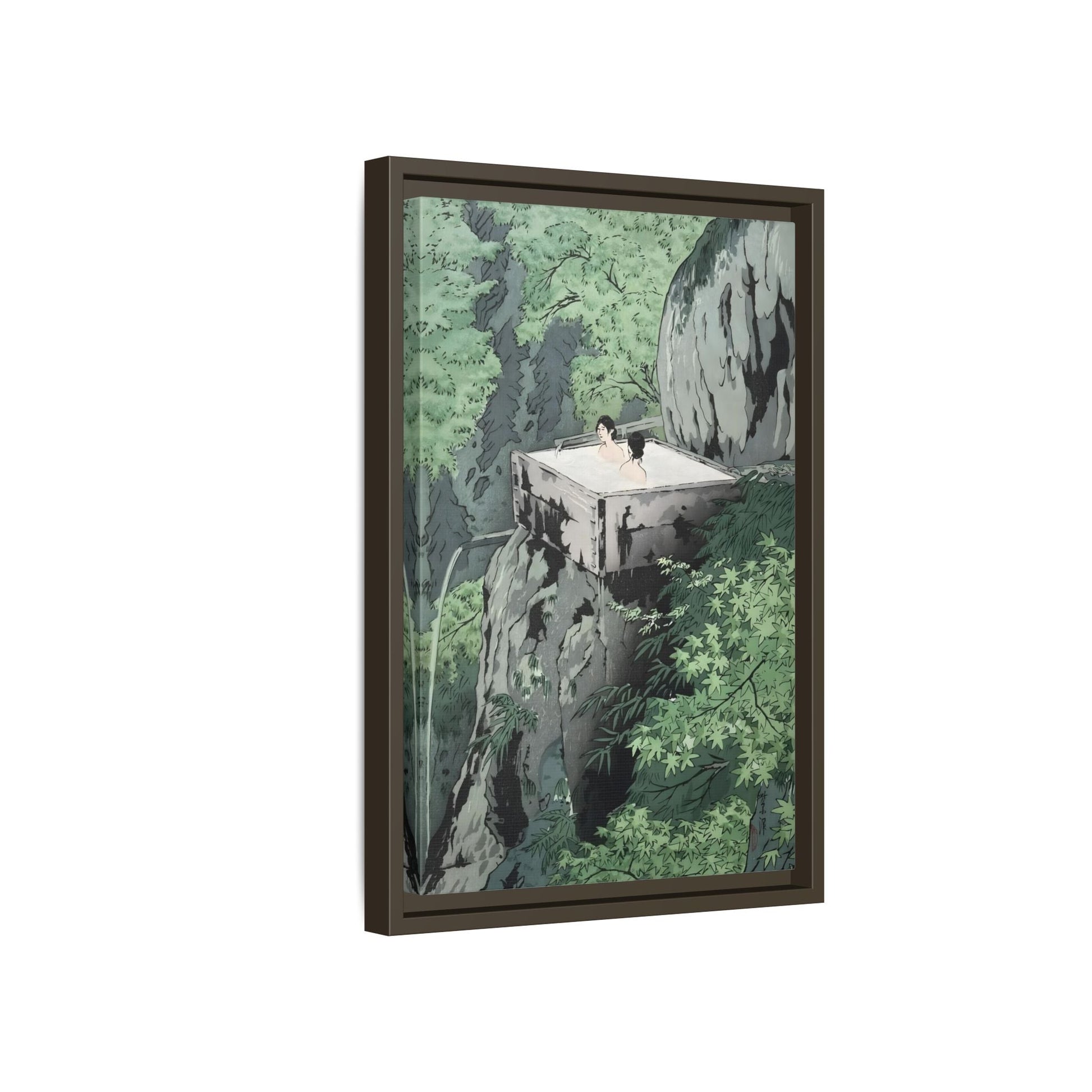 Kawase Hasui Canvas Wall Art Print - Shirahone Hotspring Shinshu - YesArtYes
