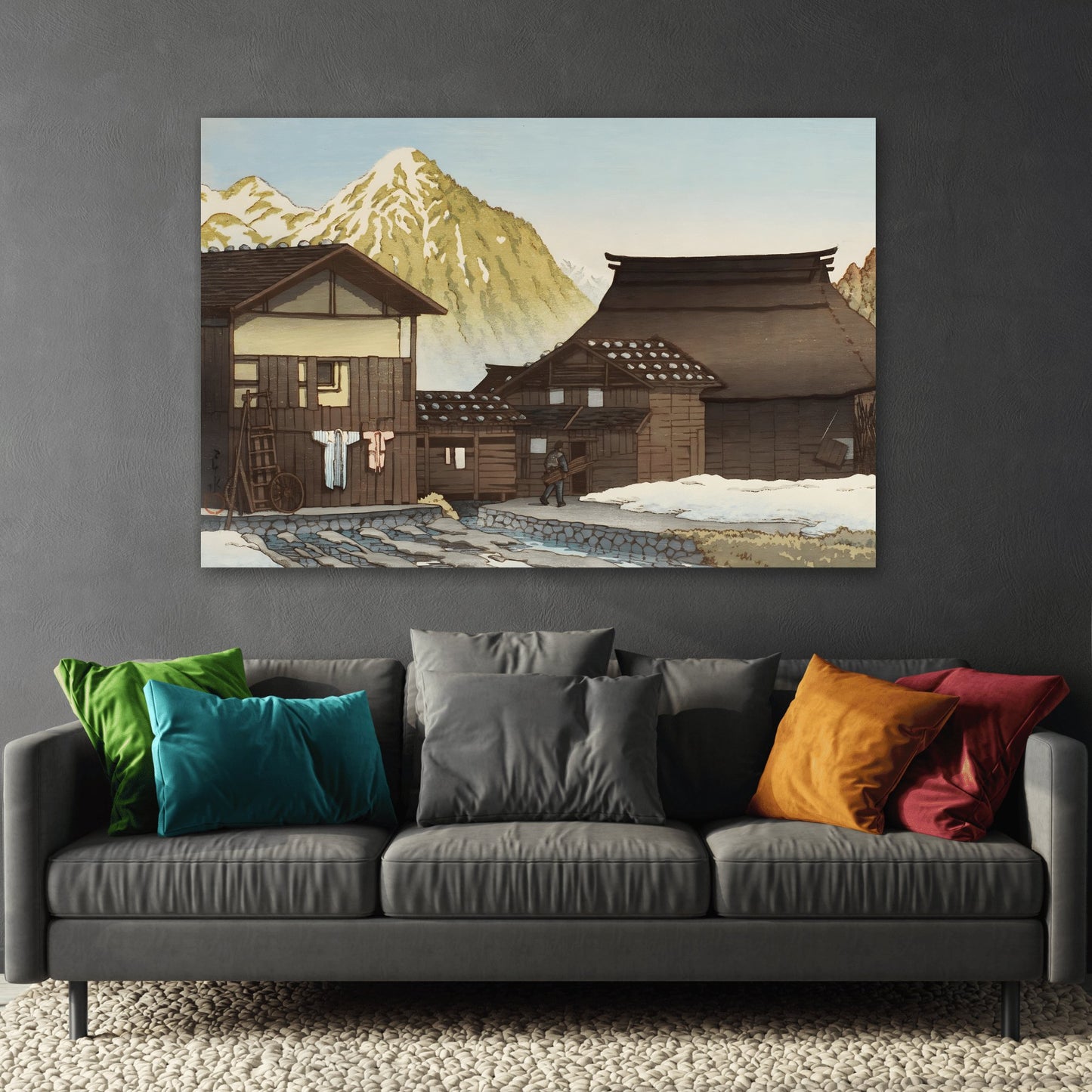 Kawase Hasui Echigo Yuzawa - Canvas Wall Art Print Reproduction