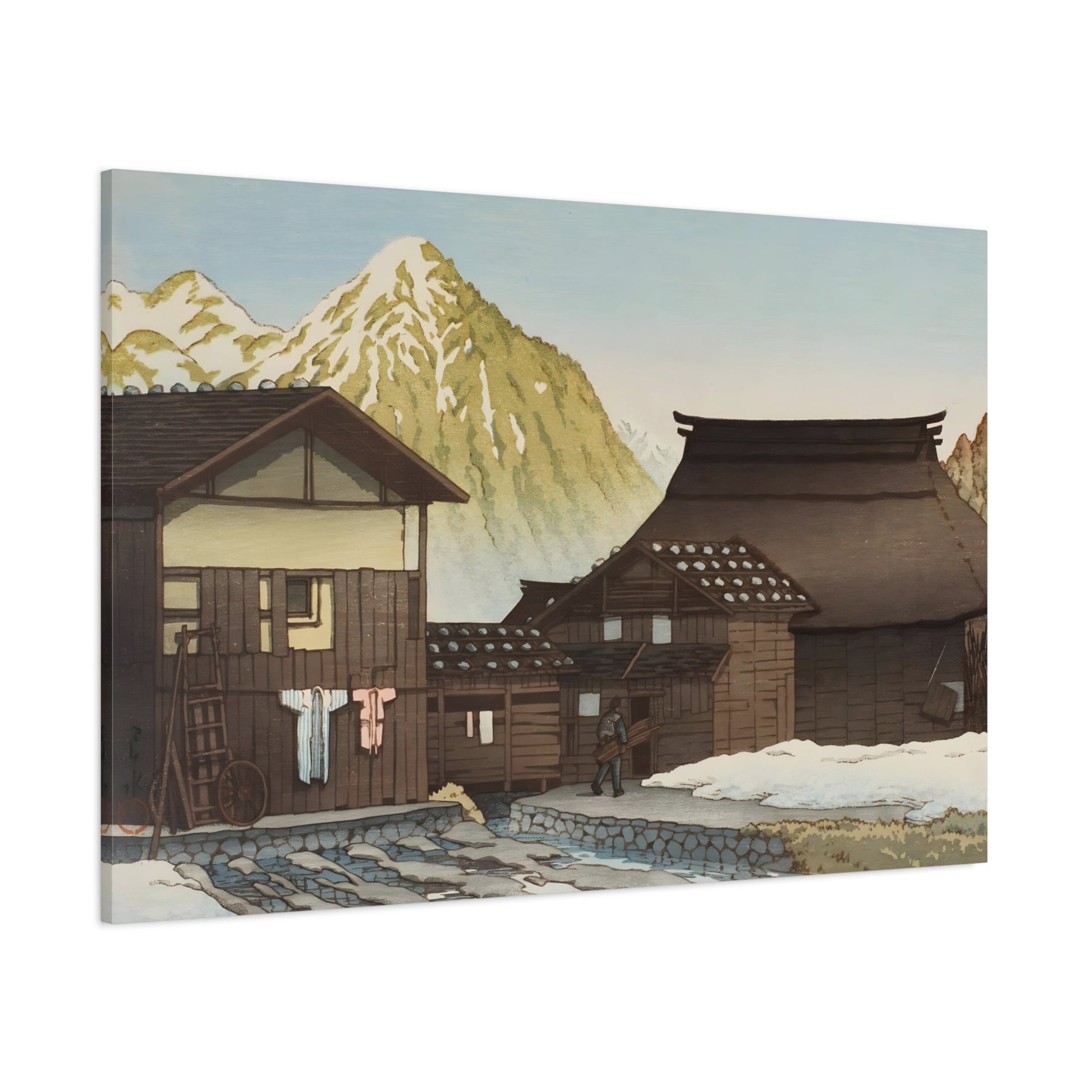 Kawase Hasui Echigo Yuzawa - Canvas Wall Art Print Reproduction