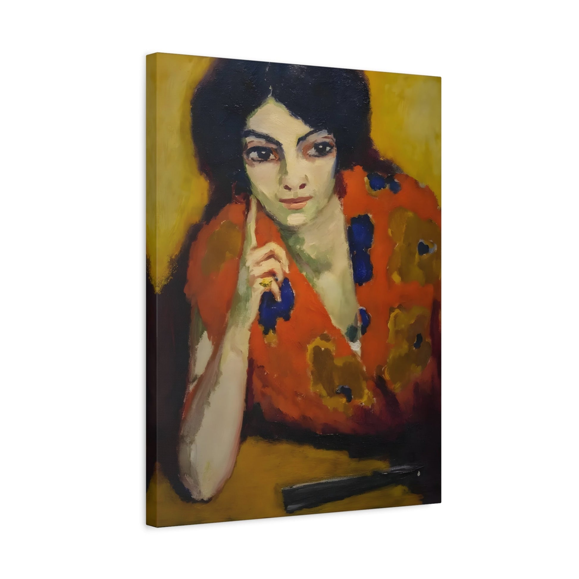 Kees van Dongen Finger on Her Cheek - Canvas Art Reproduction