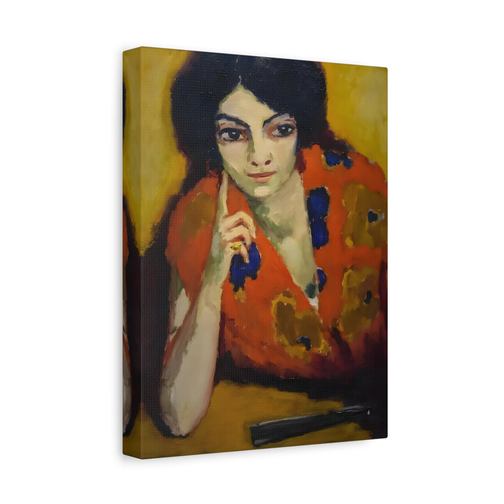 Kees van Dongen Finger on Her Cheek - Canvas Art Reproduction