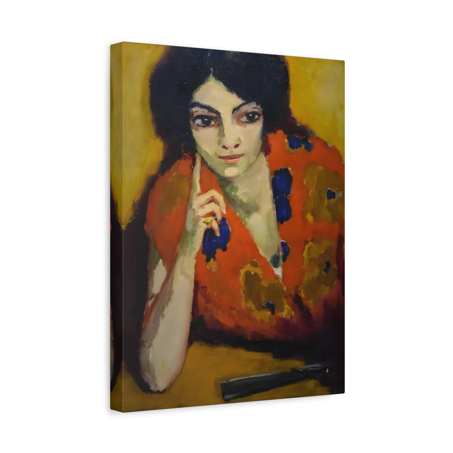 Kees van Dongen Finger on Her Cheek - Canvas Art Reproduction