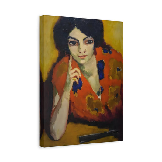 Kees van Dongen Finger on Her Cheek - Canvas Art Reproduction