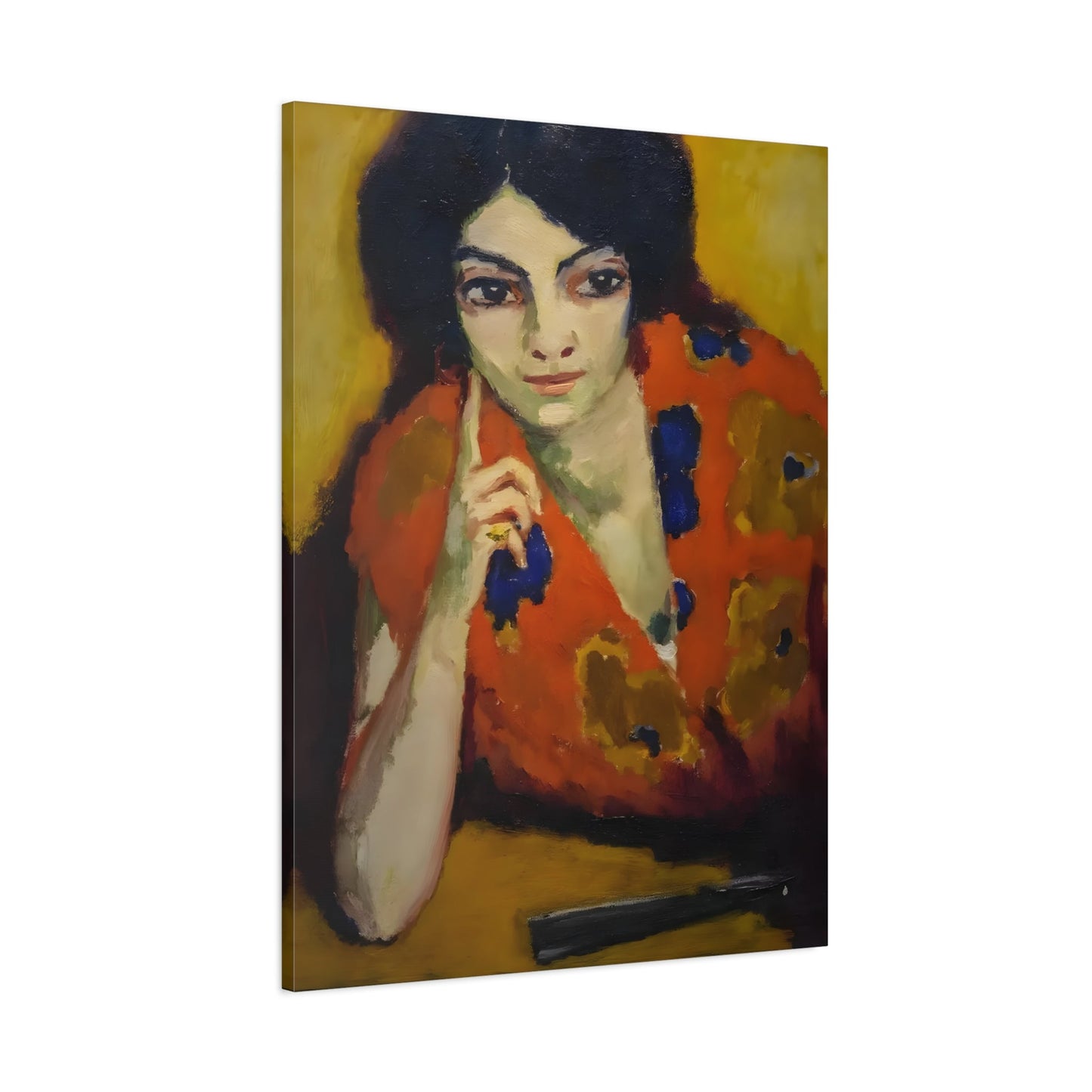 Kees van Dongen Finger on Her Cheek - Canvas Art Reproduction