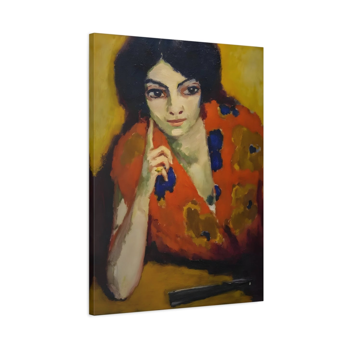 Kees van Dongen Finger on Her Cheek - Canvas Art Reproduction