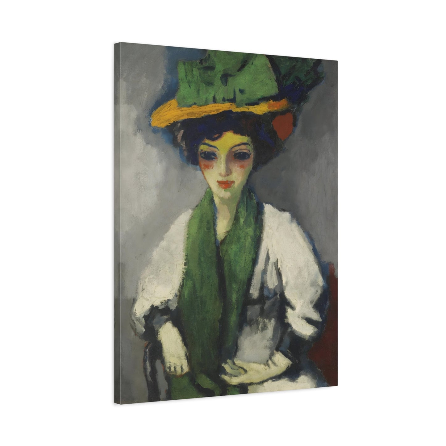 Kees van Dongen Woman with Green Hat - Canvas Print