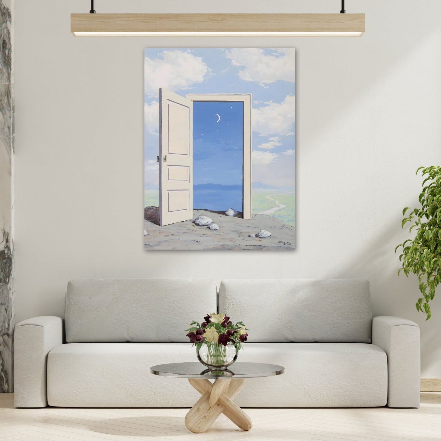 Knowledge Canvas Magritte Wall Art Print Reproduction - YesArtYes