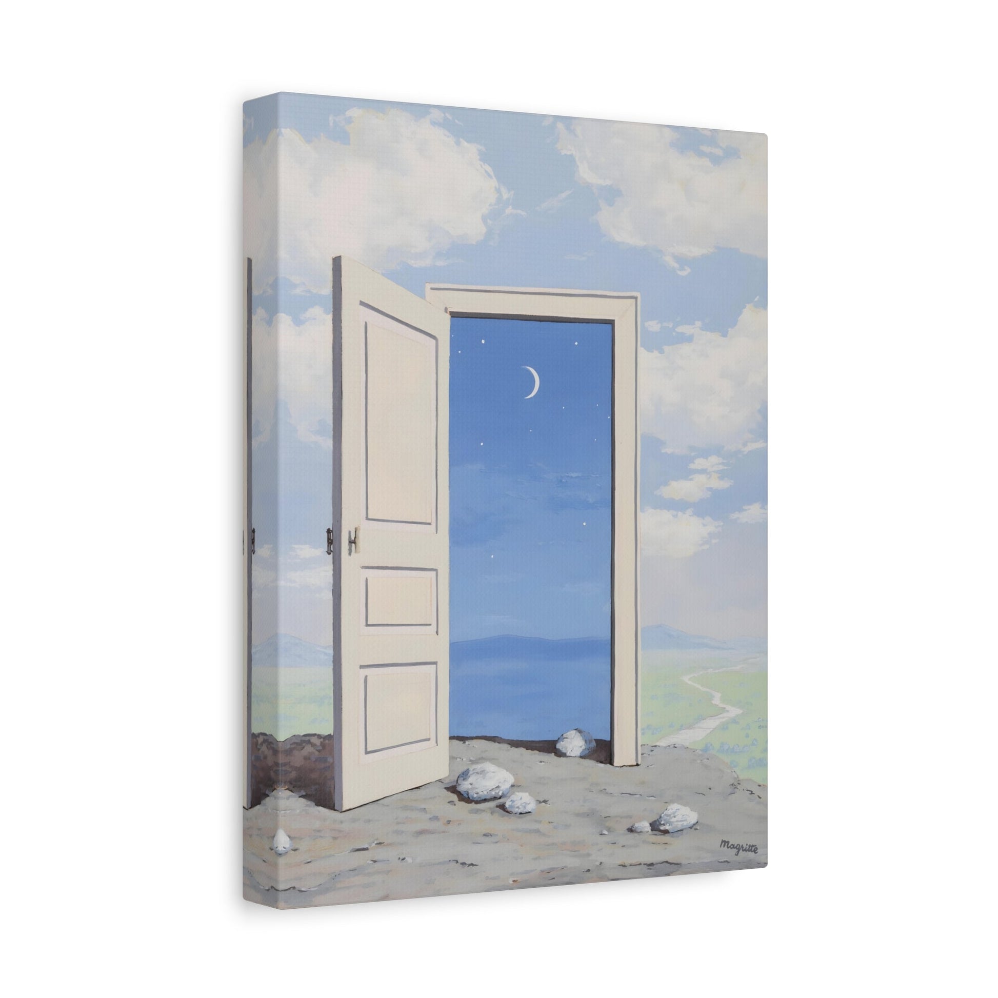 Knowledge Canvas Wall Art Print - Famous Rene Magritte Reproduction