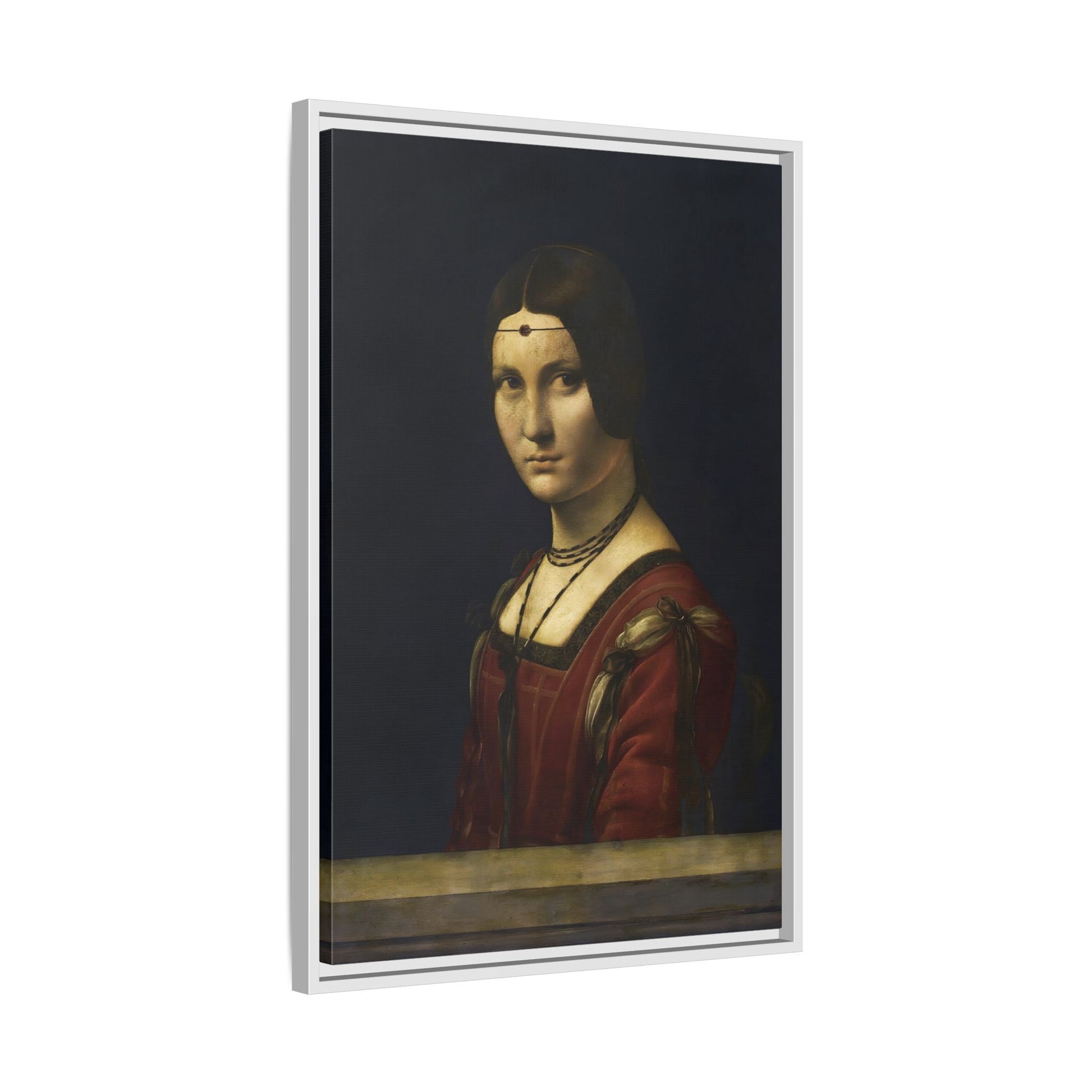 La Belle Ferronniere Canvas Wall Art Print - Da Vinci Reproduction