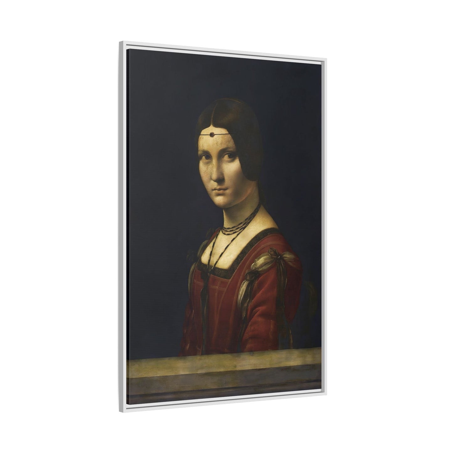 La Belle Ferronniere Canvas Wall Art Print - Large Framed Da Vinci - YesArtYes