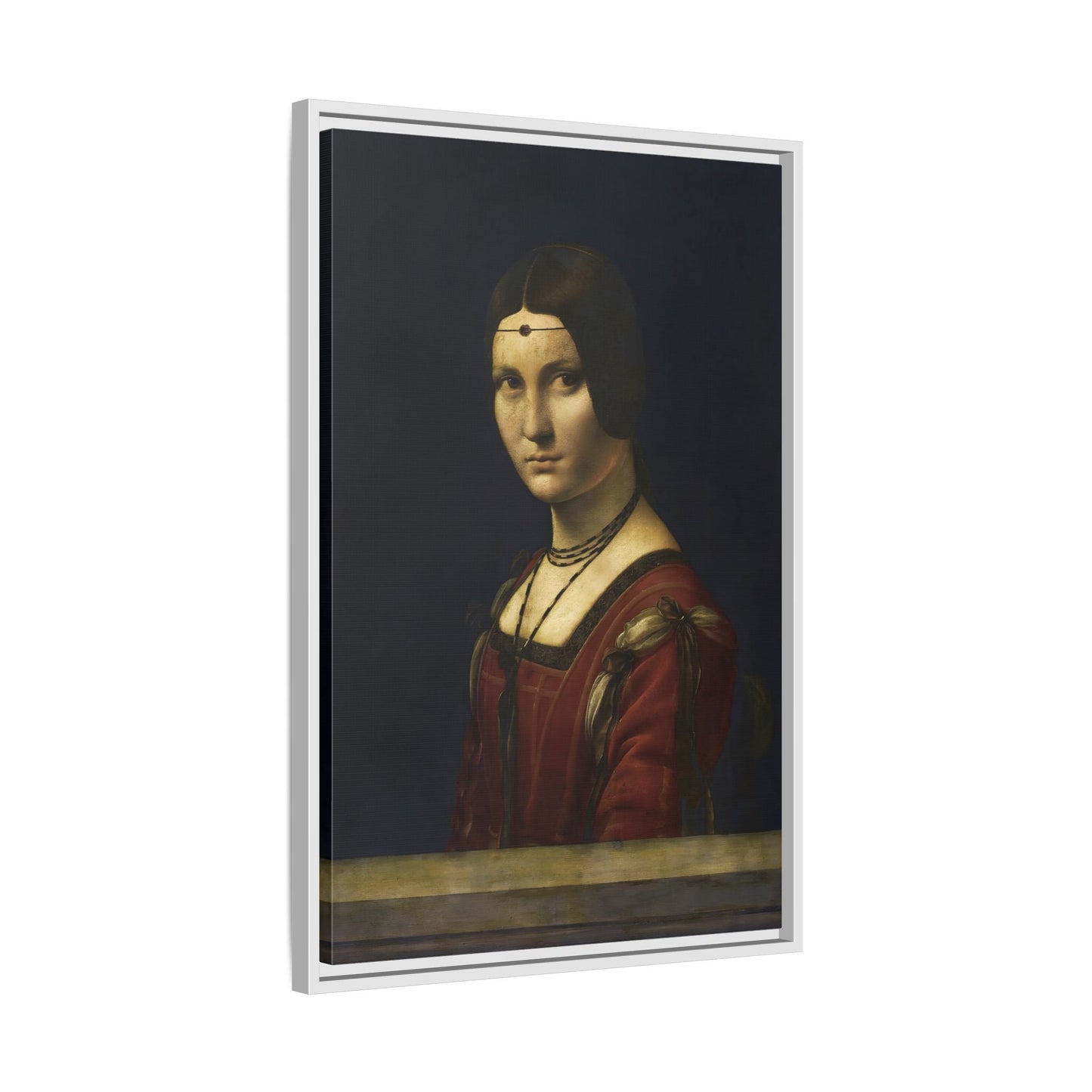 La Belle Ferronniere Canvas Wall Art Print - Large Framed Da Vinci - YesArtYes