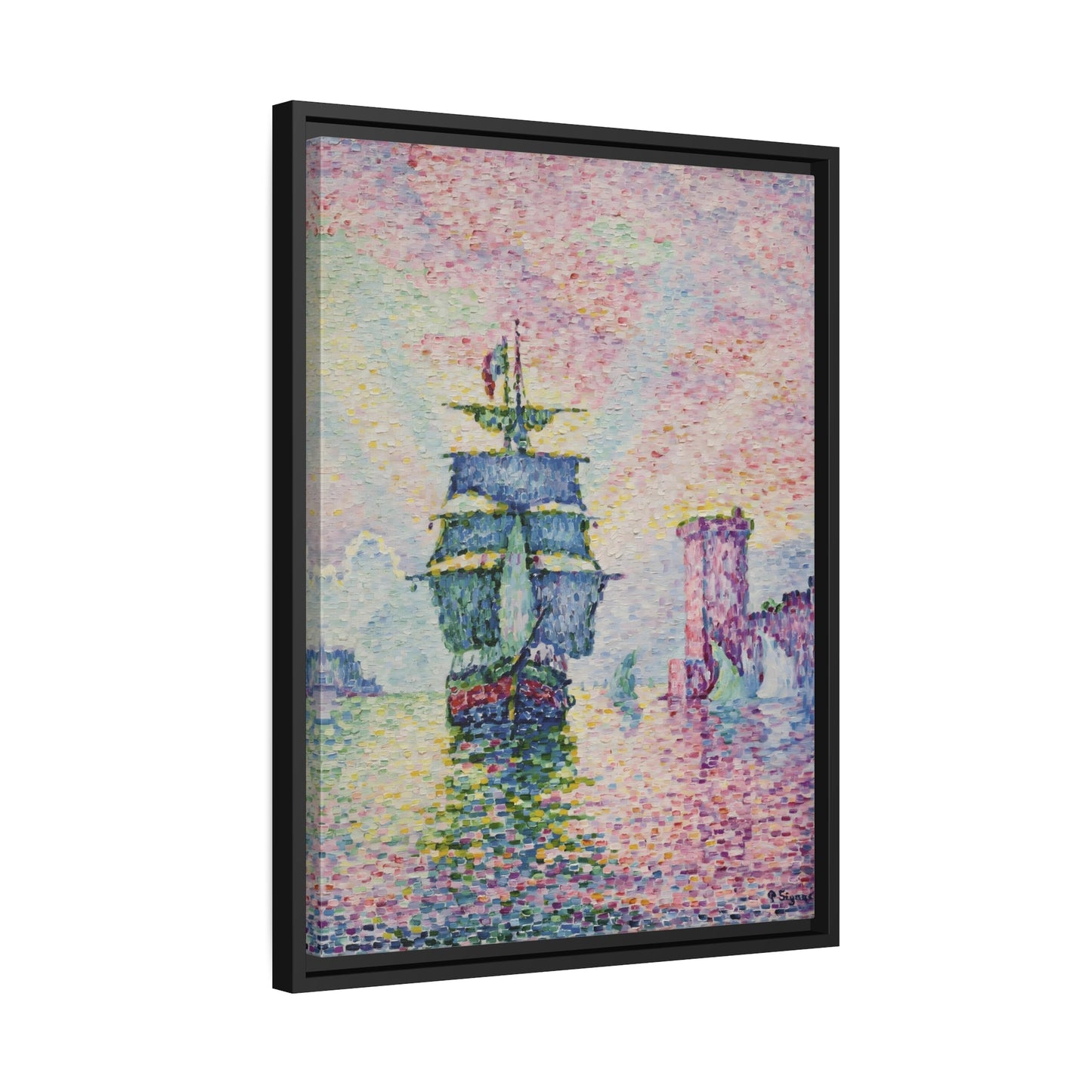 La Passe de Marseille Canvas Print - Framed Signac Wall Art Prints