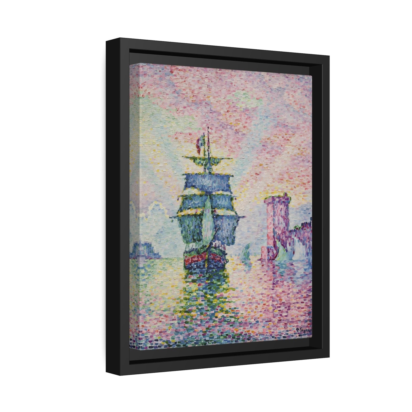 La Passe de Marseille Canvas Print - Framed Signac Wall Art Prints