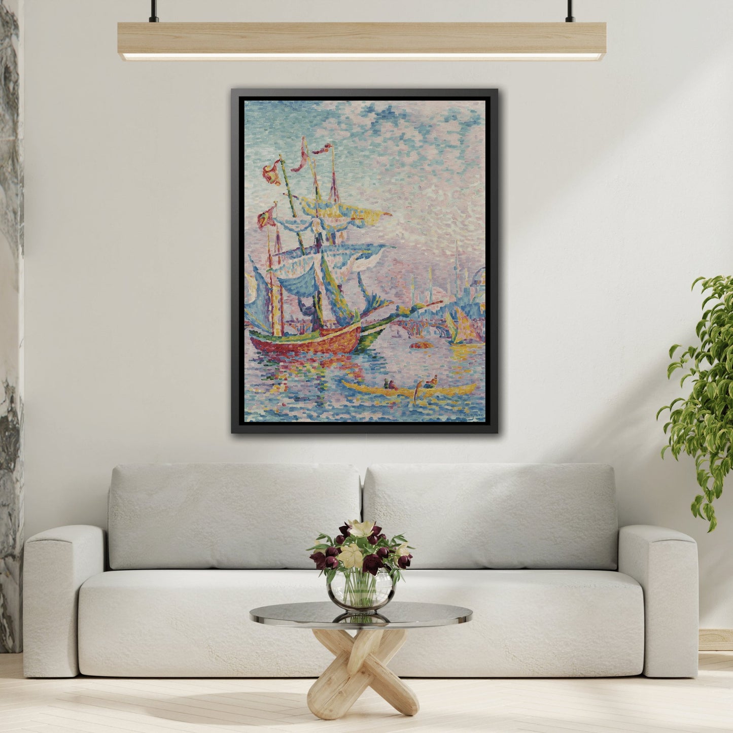 La Passe de Marseille Canvas Print - Framed Signac Wall Art Prints