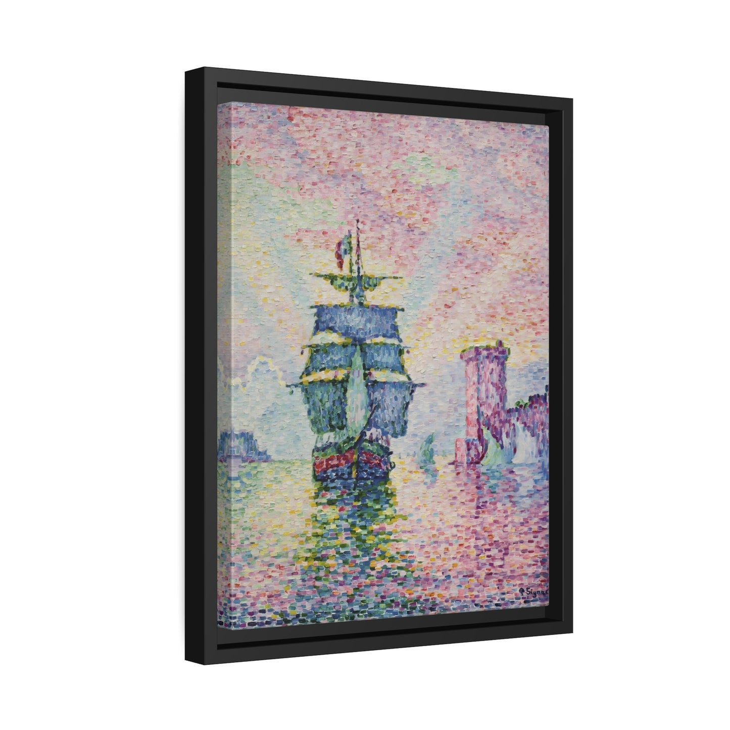 La Passe de Marseille Canvas Print - Framed Signac Wall Art Prints