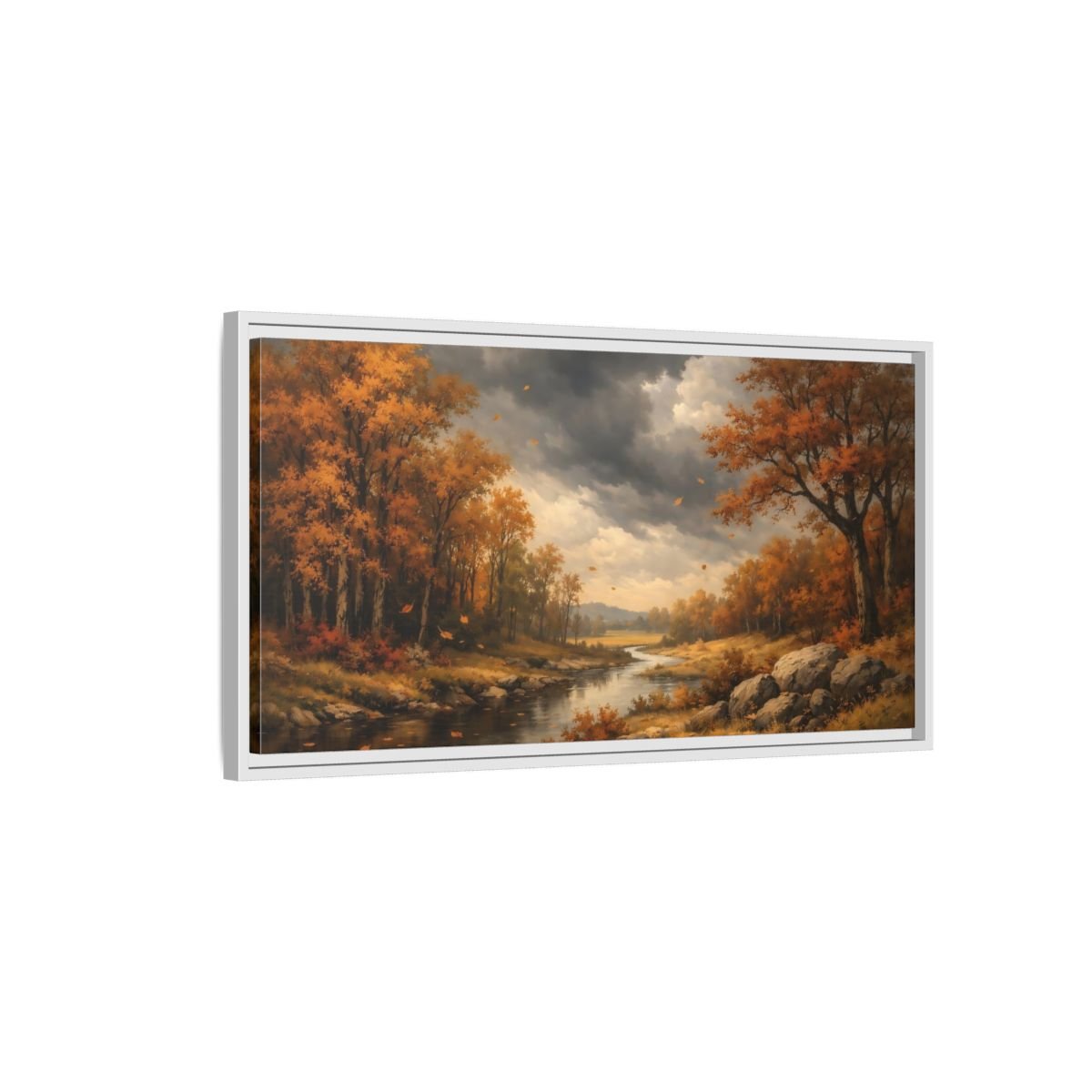Landscape Abstract - Framed Canvas Wall Art Print - YesArtYes
