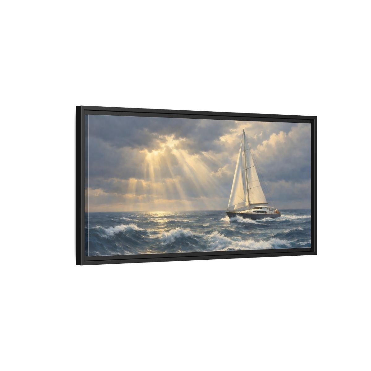 Landscape Abstract - Framed Canvas Wall Art Print - YesArtYes