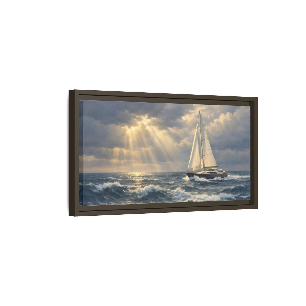 Landscape Abstract - Framed Canvas Wall Art Print - YesArtYes