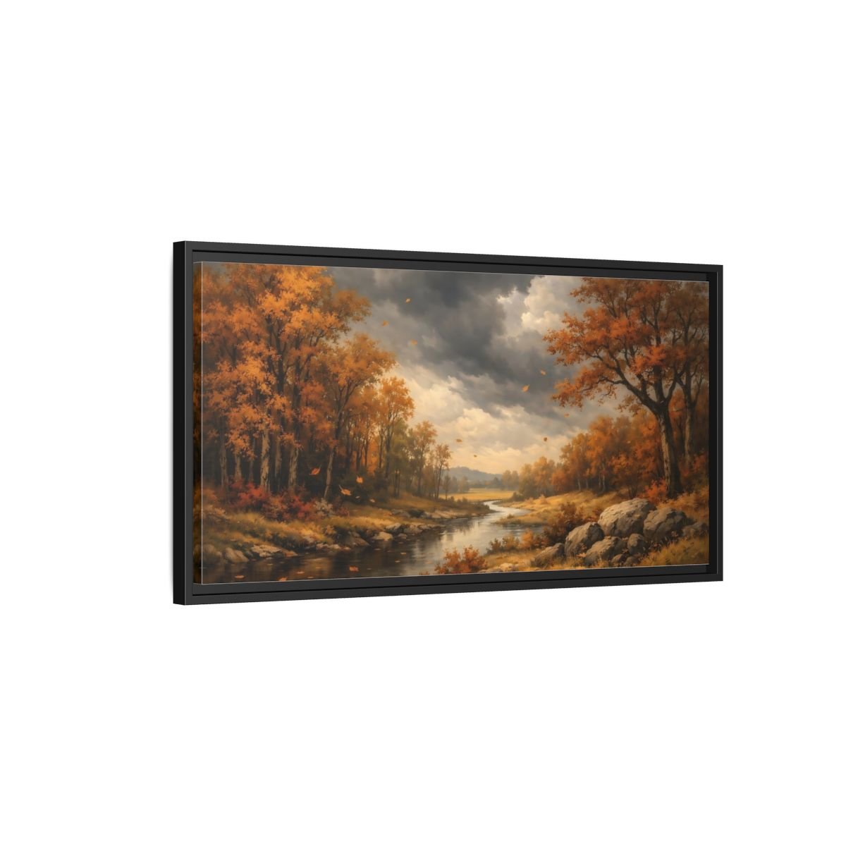 Landscape Abstract - Framed Canvas Wall Art Print - YesArtYes