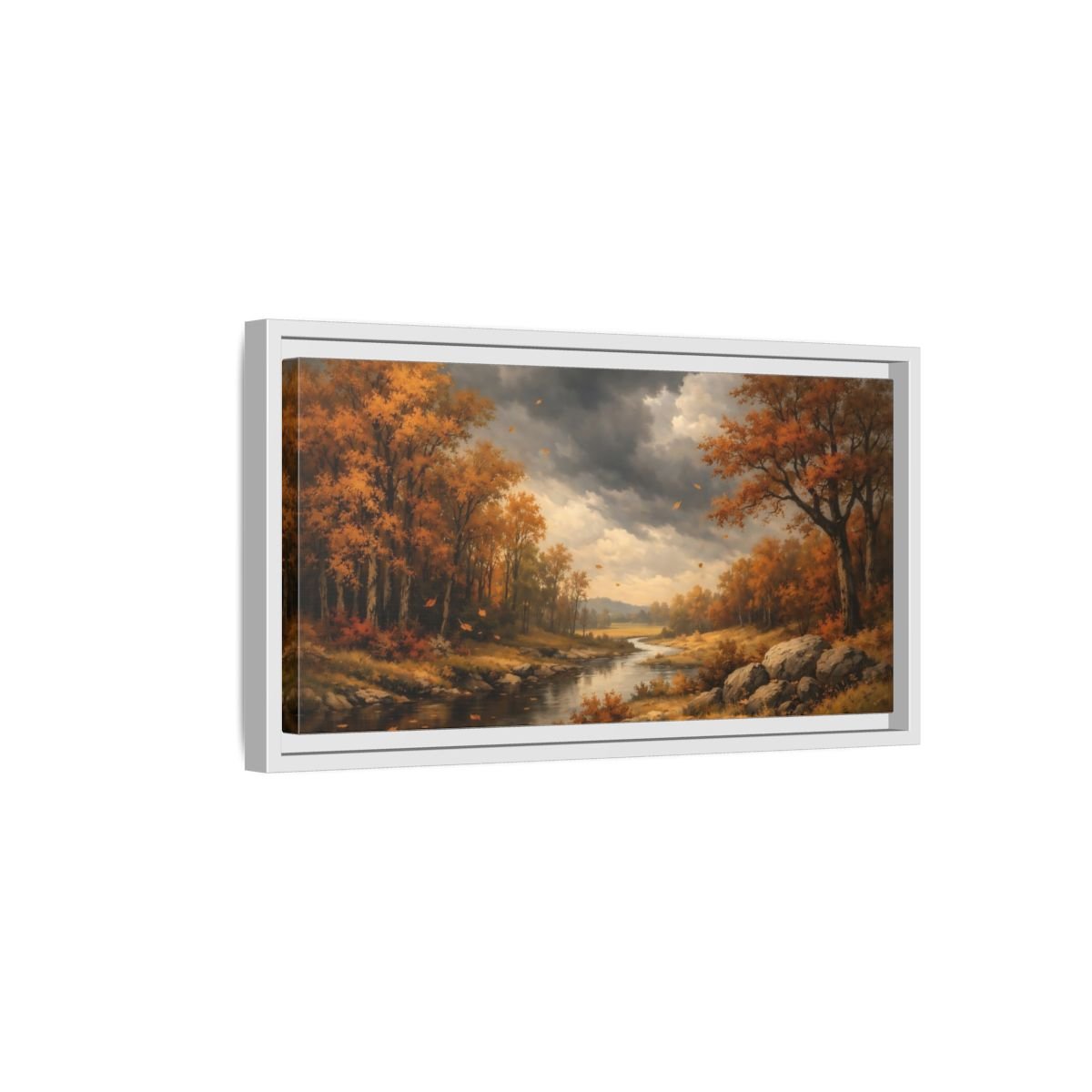 Landscape Abstract - Framed Canvas Wall Art Print - YesArtYes