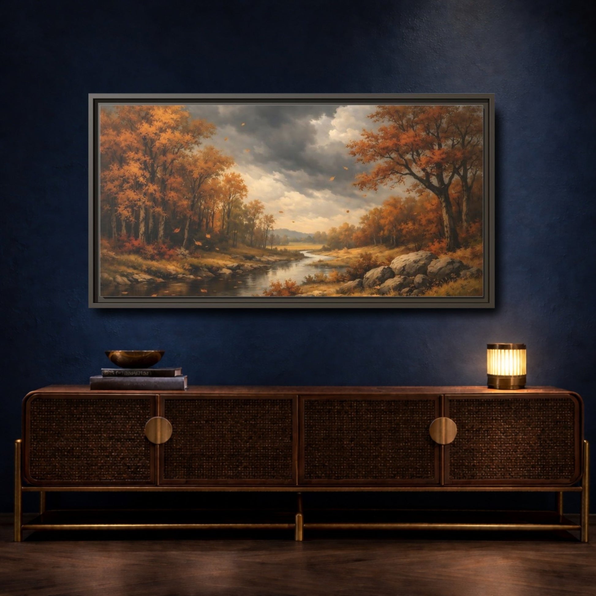 Landscape Abstract - Framed Canvas Wall Art Print - YesArtYes