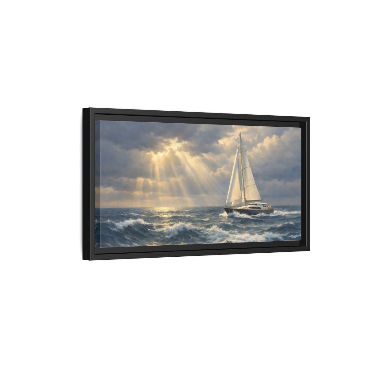 Landscape Abstract - Framed Canvas Wall Art Print - YesArtYes