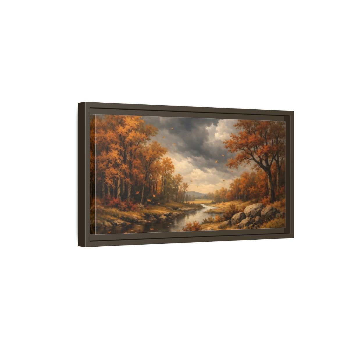 Landscape Abstract - Framed Canvas Wall Art Print - YesArtYes