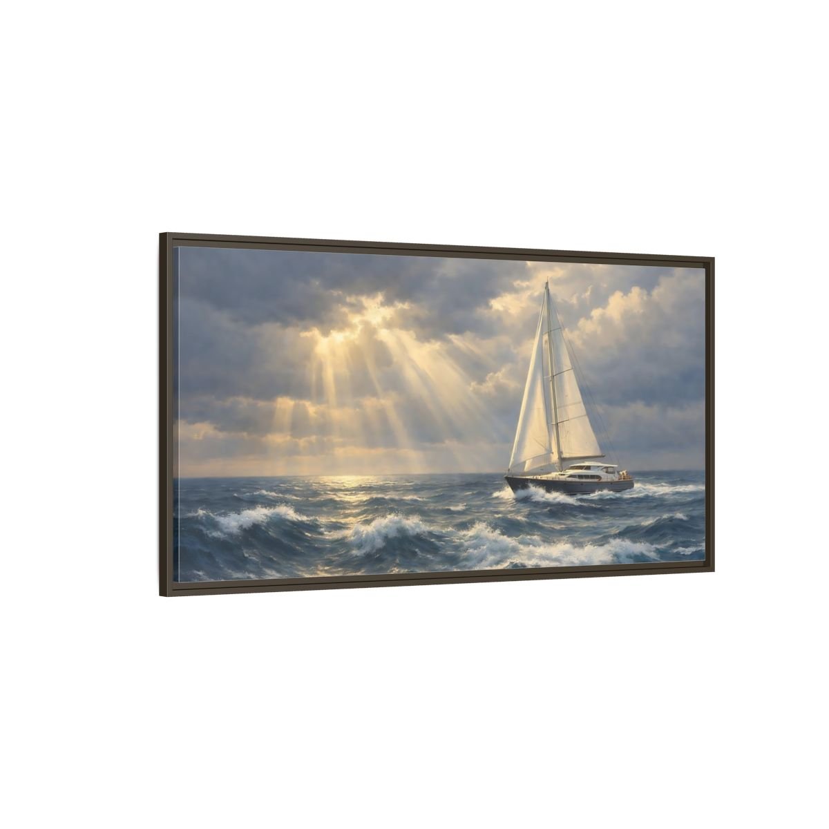 Landscape Abstract - Framed Canvas Wall Art Print - YesArtYes