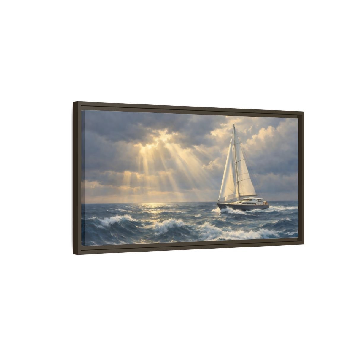 Landscape Abstract - Framed Canvas Wall Art Print - YesArtYes