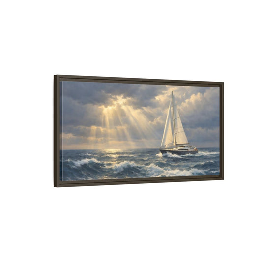 Landscape Abstract - Framed Canvas Wall Art Print - YesArtYes