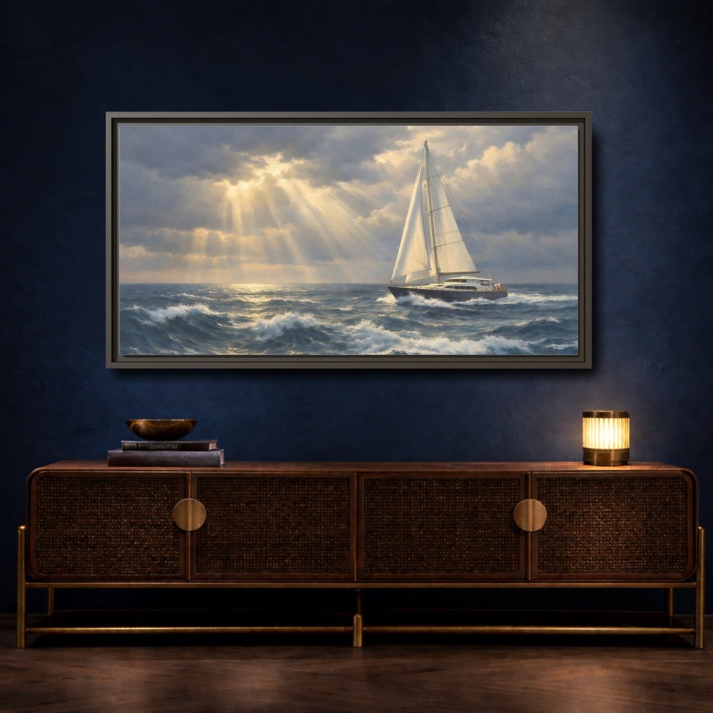 Landscape Abstract - Framed Canvas Wall Art Print - YesArtYes