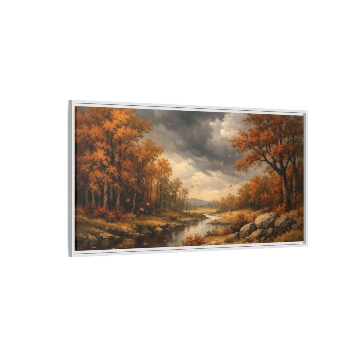 Landscape Abstract - Framed Canvas Wall Art Print - YesArtYes