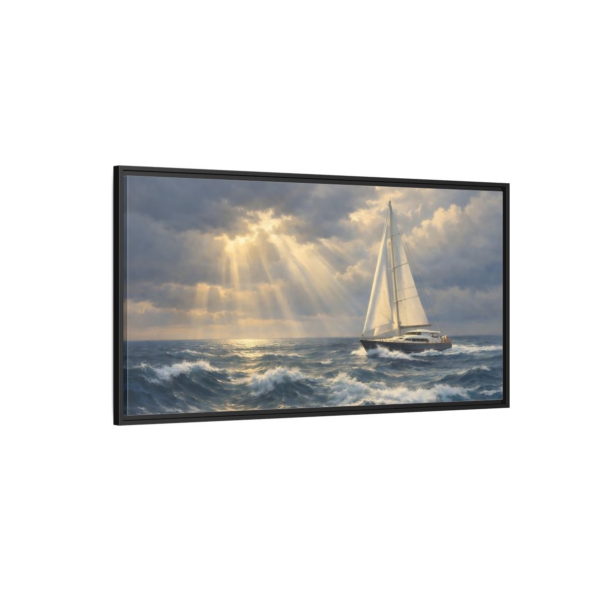 Landscape Abstract - Framed Canvas Wall Art Print - YesArtYes