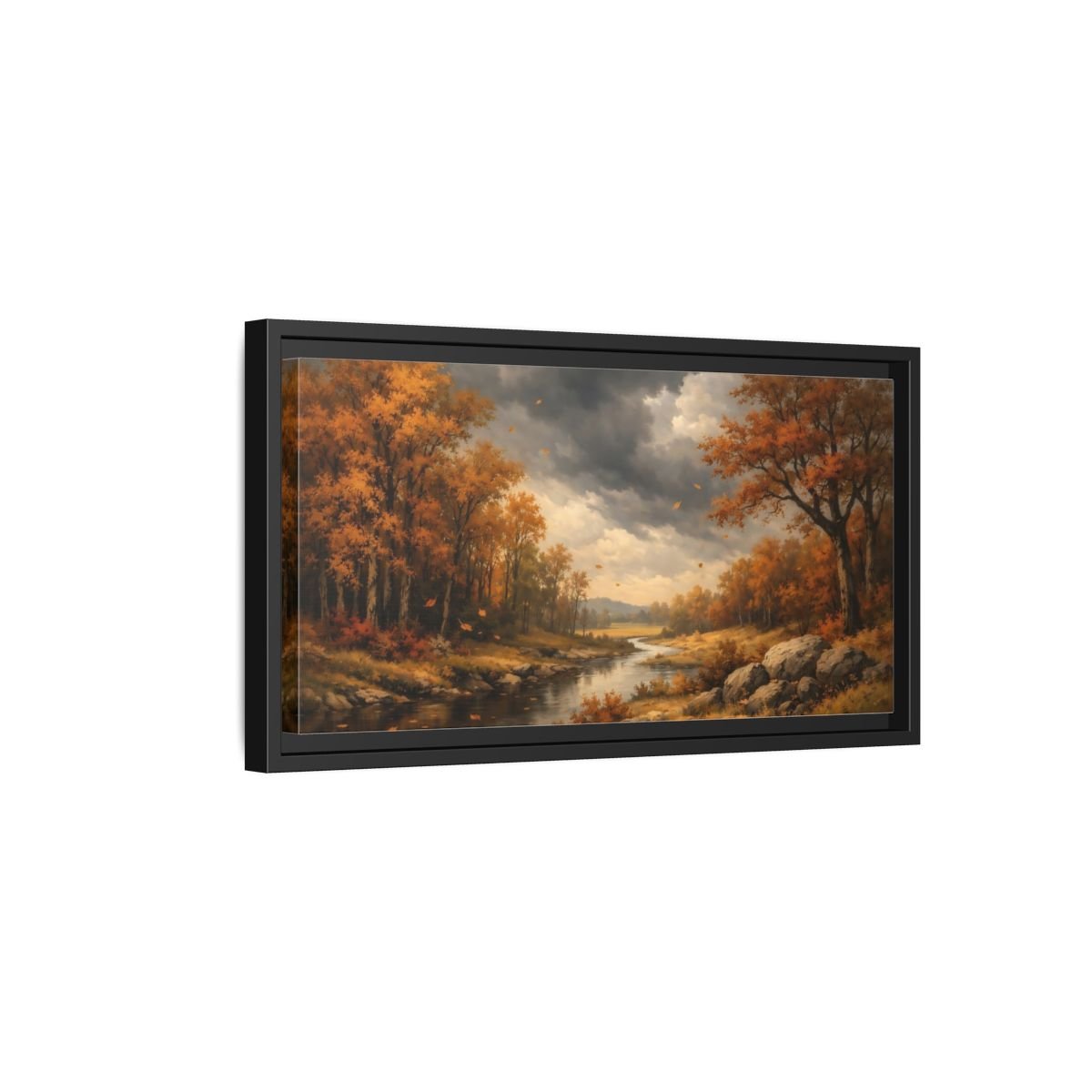 Landscape Abstract - Framed Canvas Wall Art Print - YesArtYes