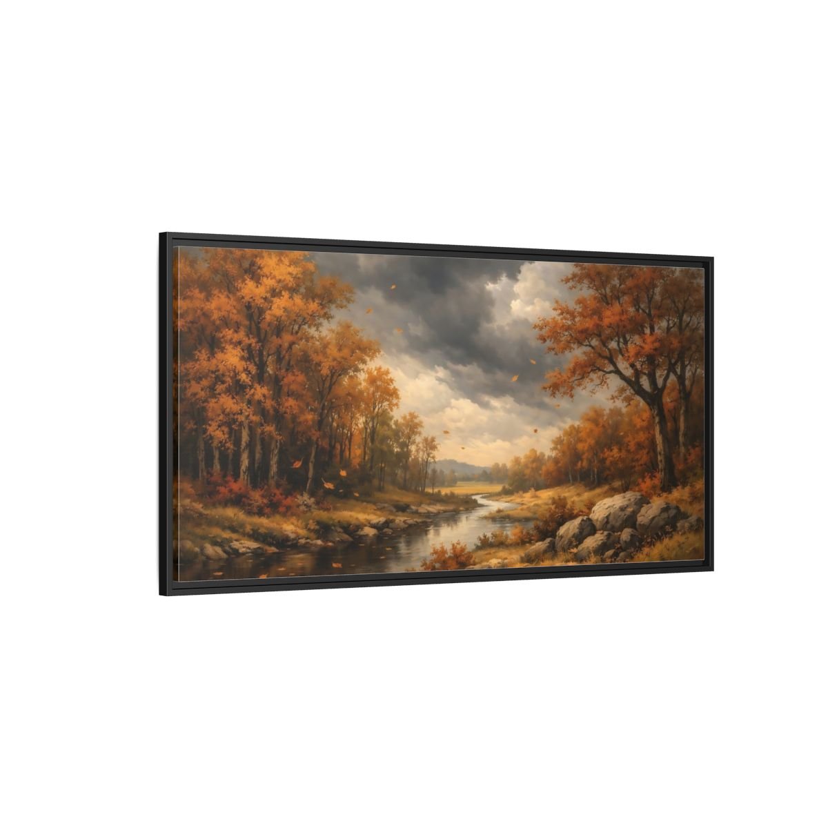 Landscape Abstract - Framed Canvas Wall Art Print - YesArtYes