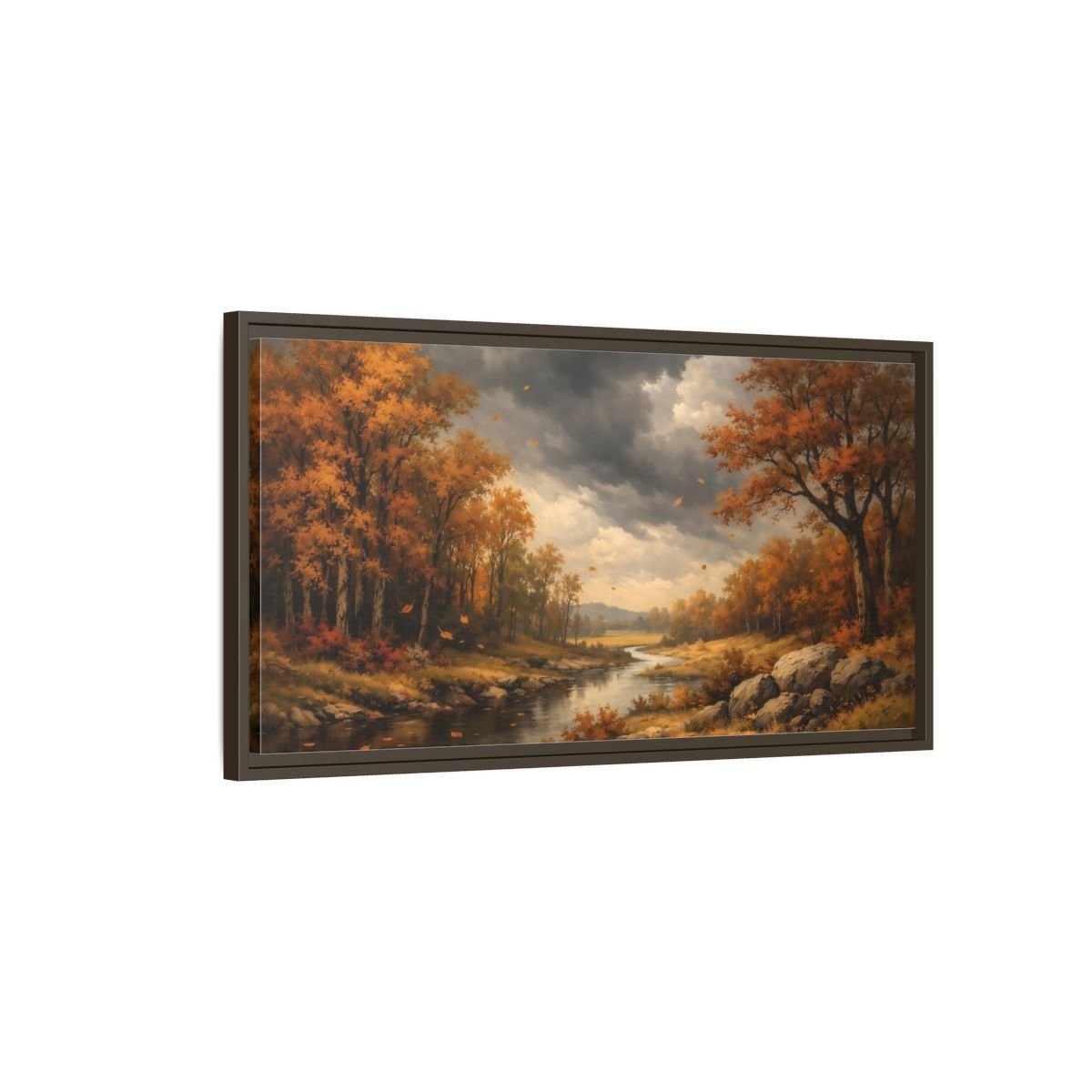 Landscape Abstract - Framed Canvas Wall Art Print - YesArtYes