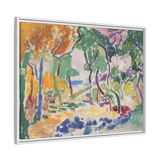Landscape at Collioure Matisse Canvas Print - Colorful Framed Wall Art - YesArtYes