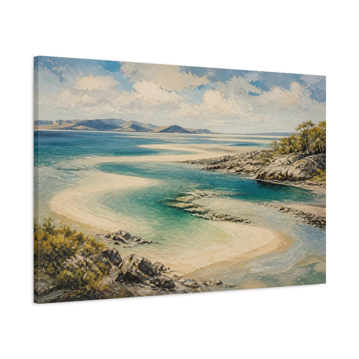 Main Mockup. Landscape shown as canvas print