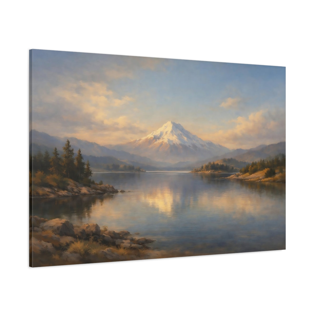 Main Mockup. Landscape Compass Direction Scene shown as stretched canvas wall art