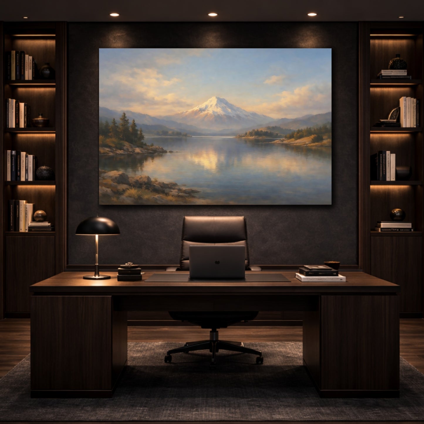 Mockup 4. Landscape Compass Direction Scene shown as stretched canvas wall art