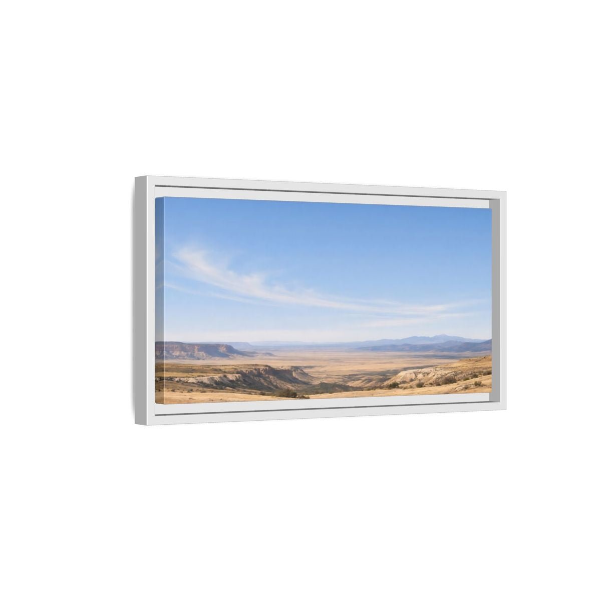 Landscape Nature Desert Blue - Framed Canvas Wall Art Print - YesArtYes