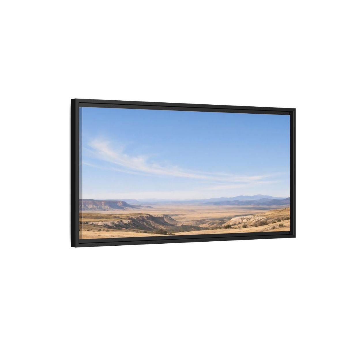 Landscape Nature Desert Blue - Framed Canvas Wall Art Print - YesArtYes