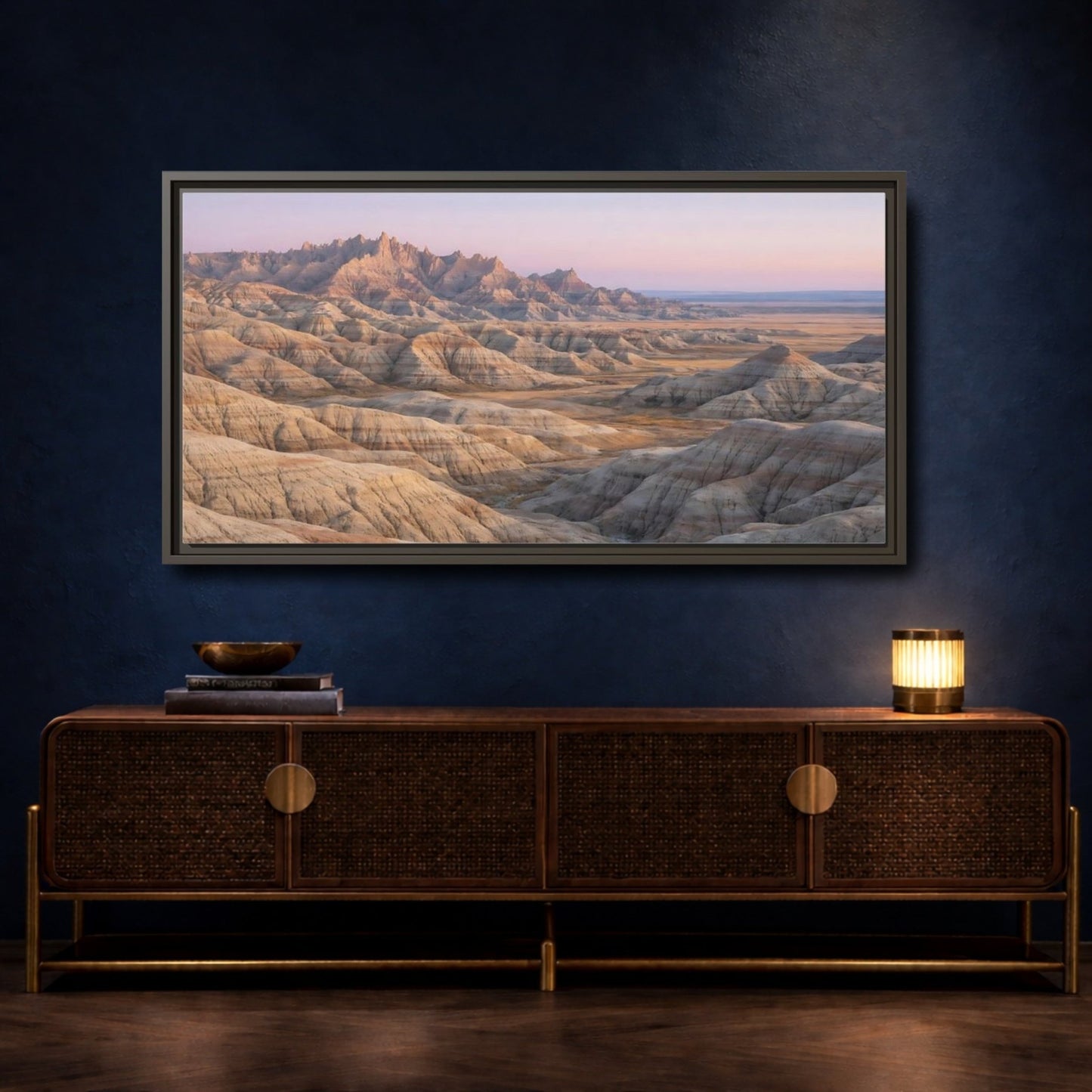 Landscape Nature Desert - Framed Canvas Wall Art Print - YesArtYes