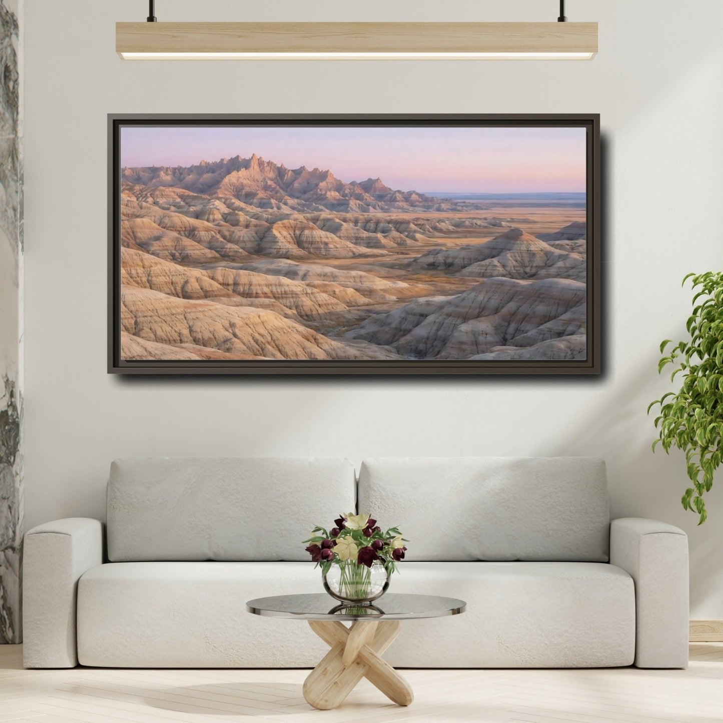Landscape Nature Desert - Framed Canvas Wall Art Print - YesArtYes