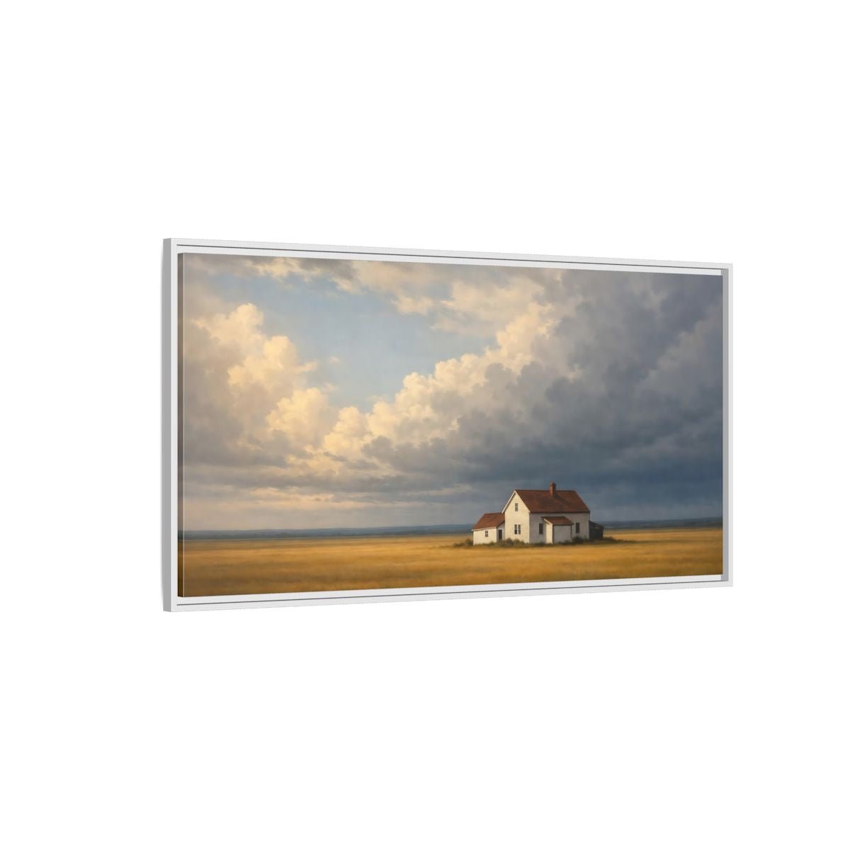 Landscape Nature Farmhouse - Framed Canvas Wall Art Print - YesArtYes